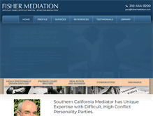 Tablet Screenshot of fishermediation.com